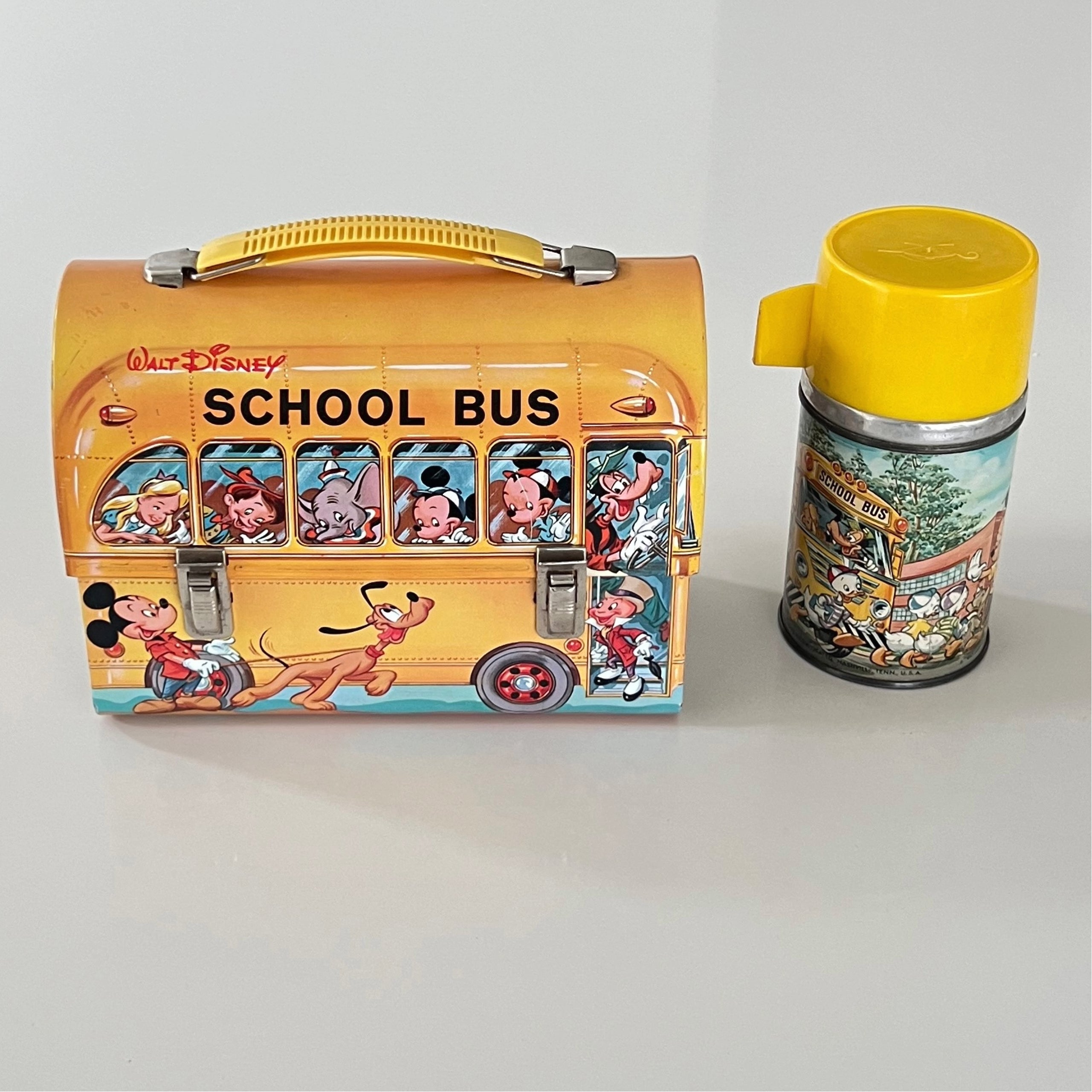 Vintage Disney school bus with hotsell thermos