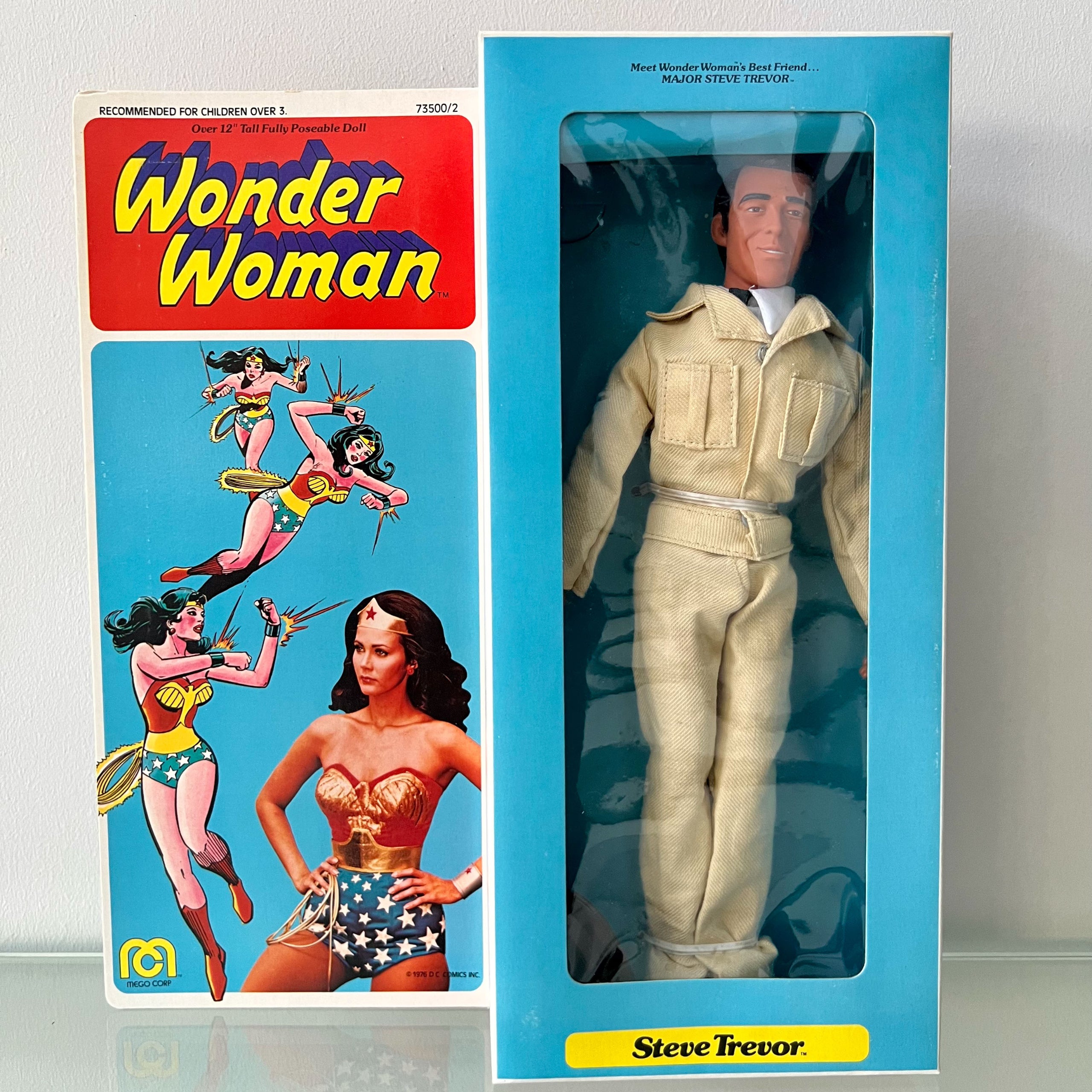 Vintage Original 1970s Mego Wonder Woman Steve Trevor Action Figure New In  Box