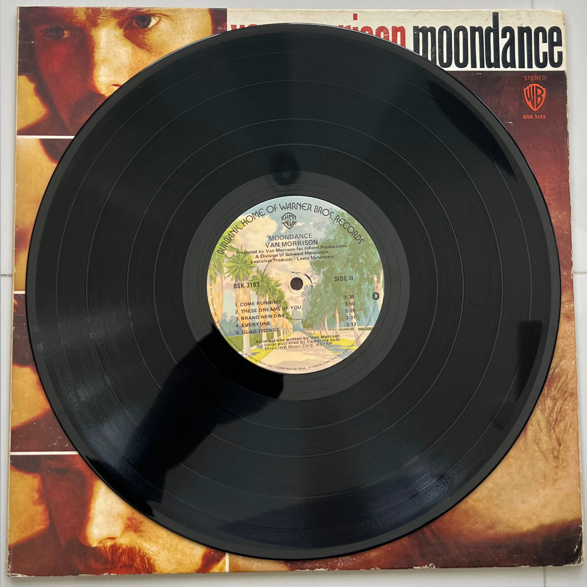 Vintage 1976 Van Morrison Moondance VTG vinyl Album