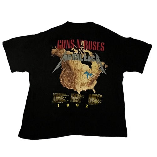 Vintage Metallica Guns N Roses 1992 T-shirt. XL – Vintage VTG