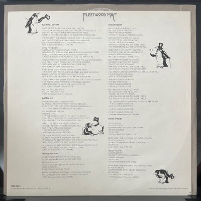 Original Vintage 1975 Fleetwood Mac Self Titled Vinyl Album