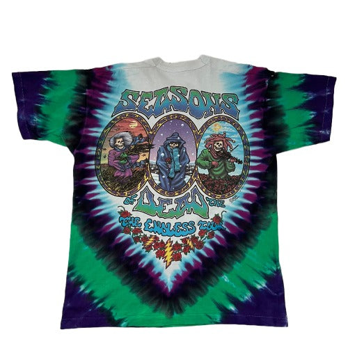 Vintage 1993 Grateful Dead Charles Everard Campbell Tie Dye Liquid Blue T-shirt. XL