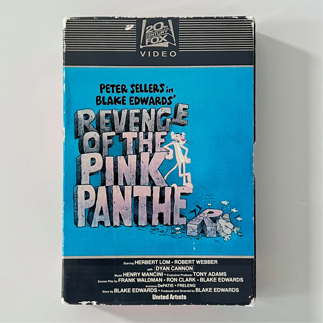Vintage 1982 Revenge Of The Pink Panther Pink Panther First Release Side Drawer VHS