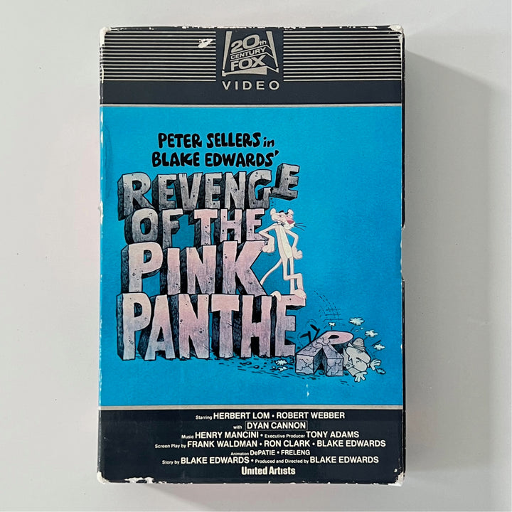 Vintage 1982 Revenge Of The Pink Panther Pink Panther First Release Side Drawer VHS