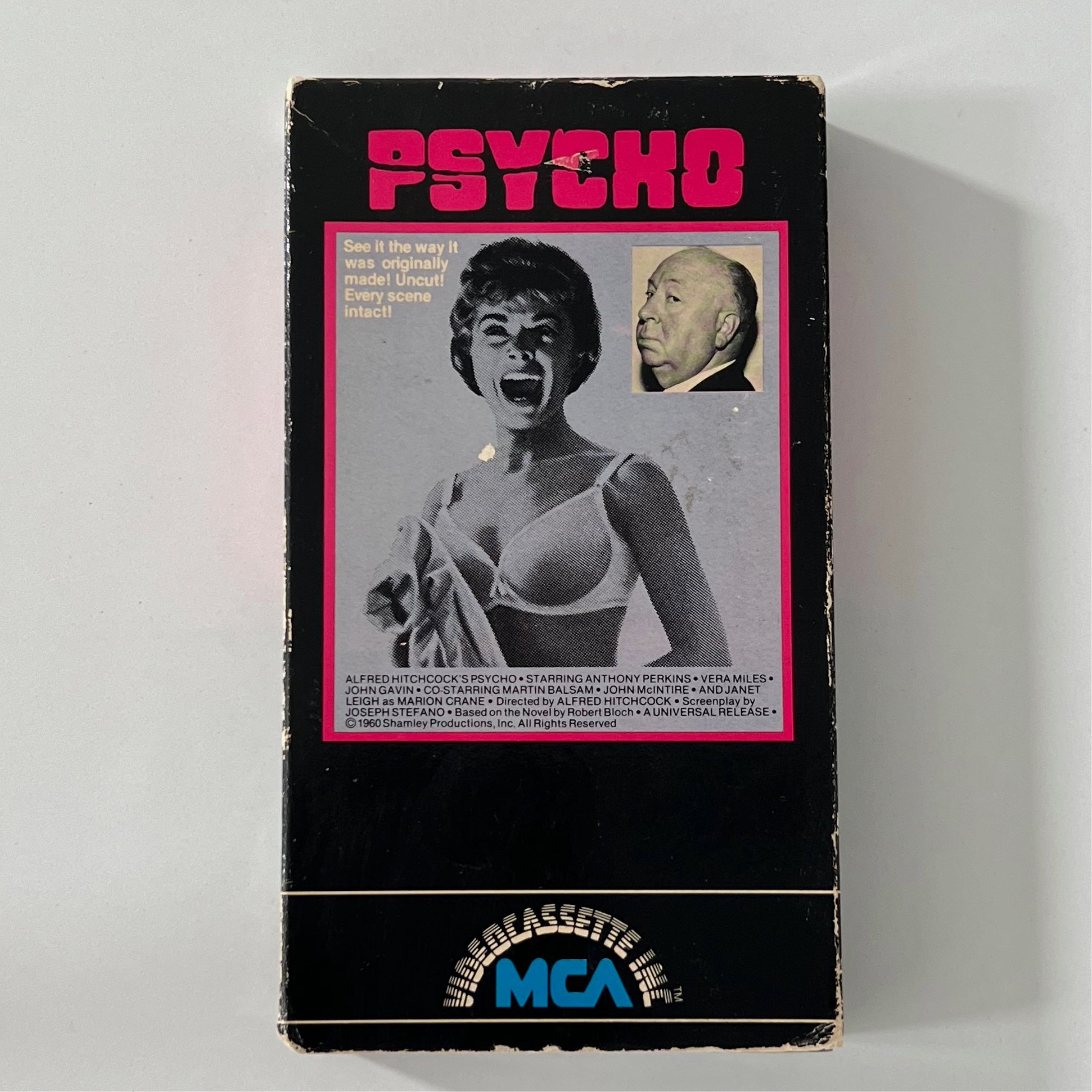 Rare Vintage original first release 1980 MCA Psycho VHS Vintage VTG