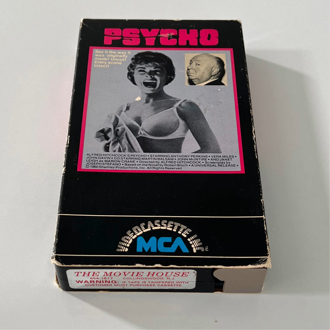 Rare Vintage original first release 1980 MCA Psycho VHS