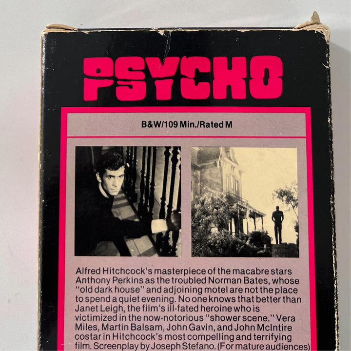 Rare Vintage original first release 1980 MCA Psycho VHS