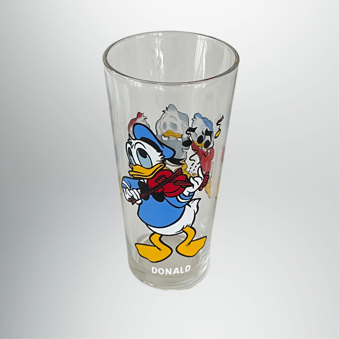 Vintage 1978 Pepsi Disney Drinking Glass Lot 6 Glasses Mickey, Minnie, Goofy, Donald, Pluto And Uncle Scrooge
