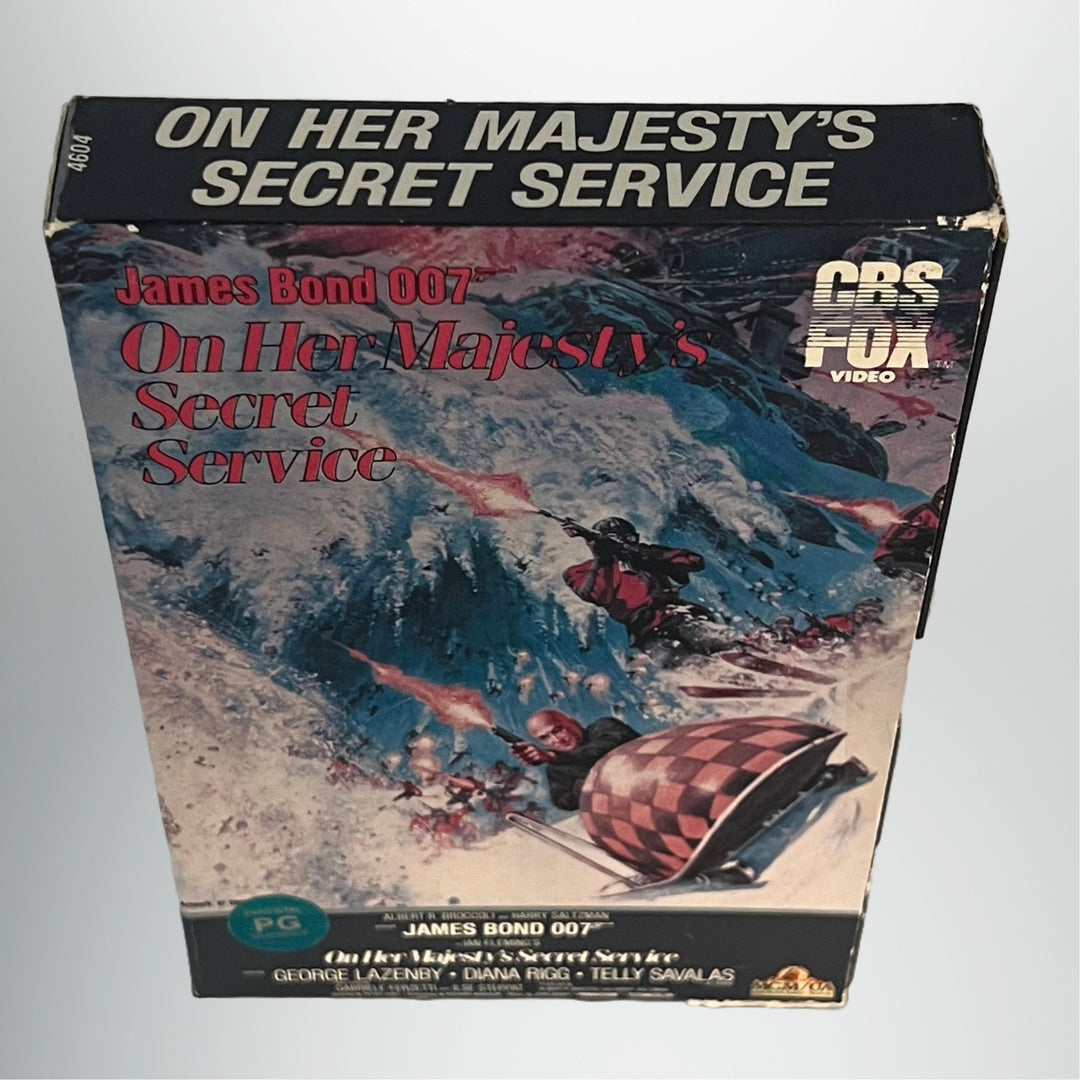 Vintage 1983 James Bond On Her Majesty's Secret Service Side Draw VHS