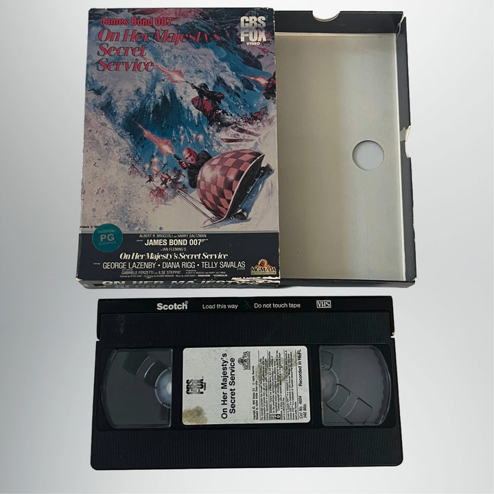Vintage 1983 James Bond On Her Majesty's Secret Service Side Draw VHS