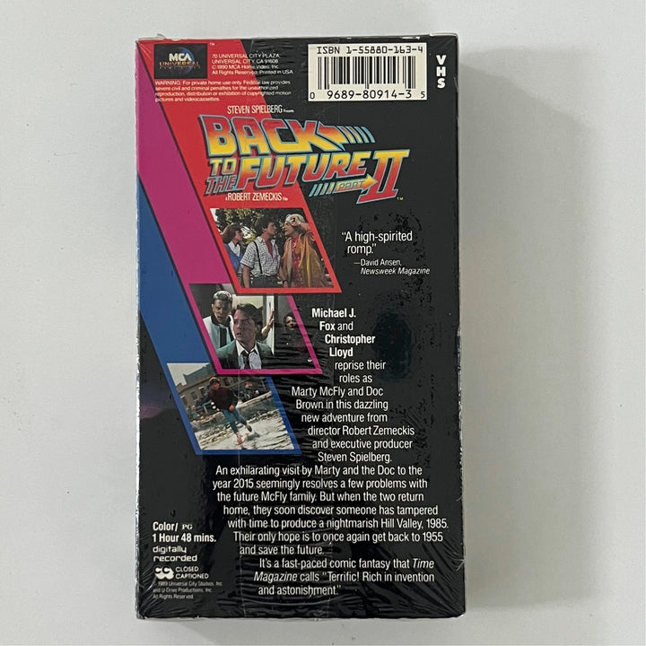 Sealed Vintage 1990 Back To The Future Part 2 Sealed VHS