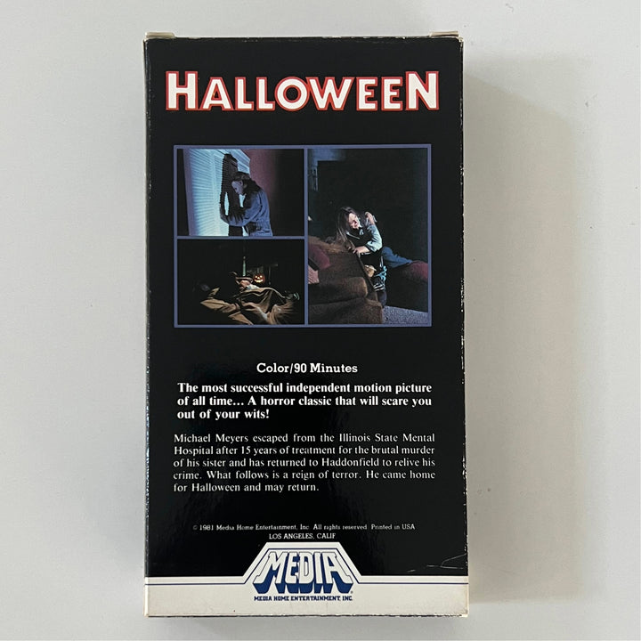 Rare 1981 Vintage Halloween Original first print Media Video VHS Double Flap. Nice!