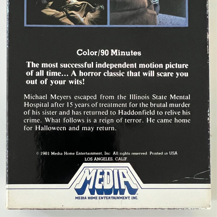 Rare 1981 Vintage Halloween Original first print Media Video VHS Double Flap. Nice!