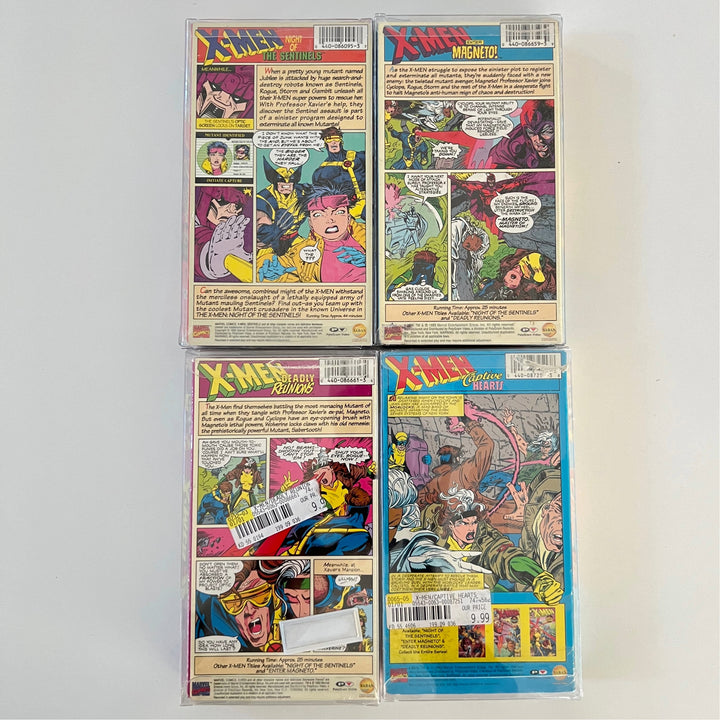 Sealed Vintage Marvel Comics X-MEN The Animated Series 1 - 14 Factory Sealed VHS Lot 14 Videos sealed and in protective case