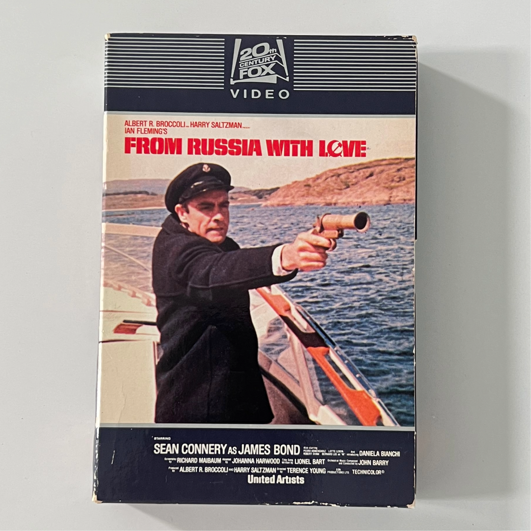 Vintage 1982 James Bond From Russia With Love First Print Side Drawer VHS