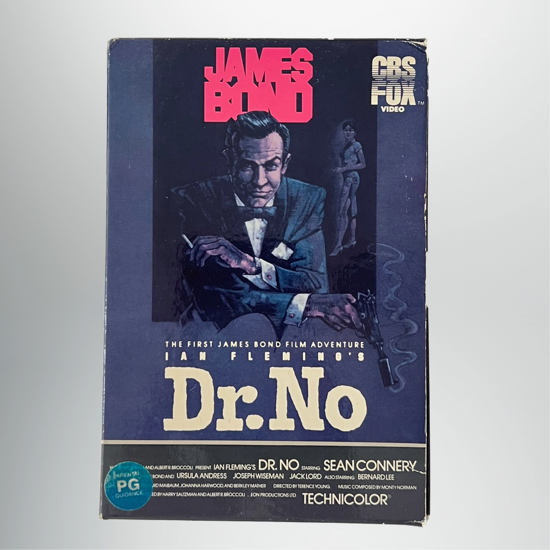 Vintage 1983 Original Dr. No 007 James Bond Side Draw VHS