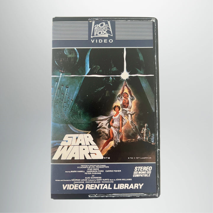 Super Rare 1982 First Release Star Wars VHS With Matching Serial ID Number on Box and VHS.