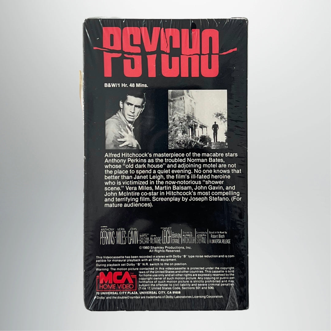Rare Sealed Vintage 1984 Psycho 1984 VHS Factory Sealed