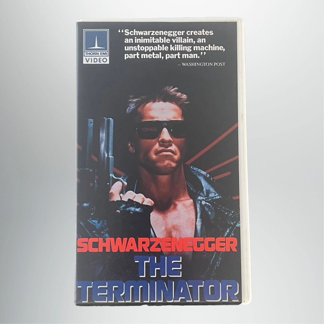 Rare Vintage The Terminator 1984 First Release Thorn EMI White Clamshell VHS