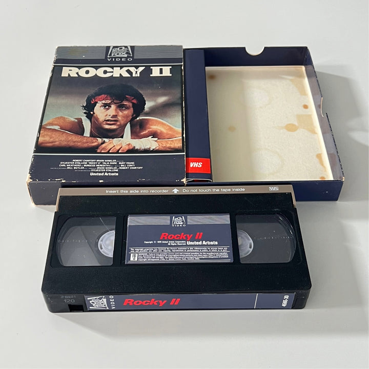 Rare Vintage Rocky II 1982 First Print VHS with Side Draw