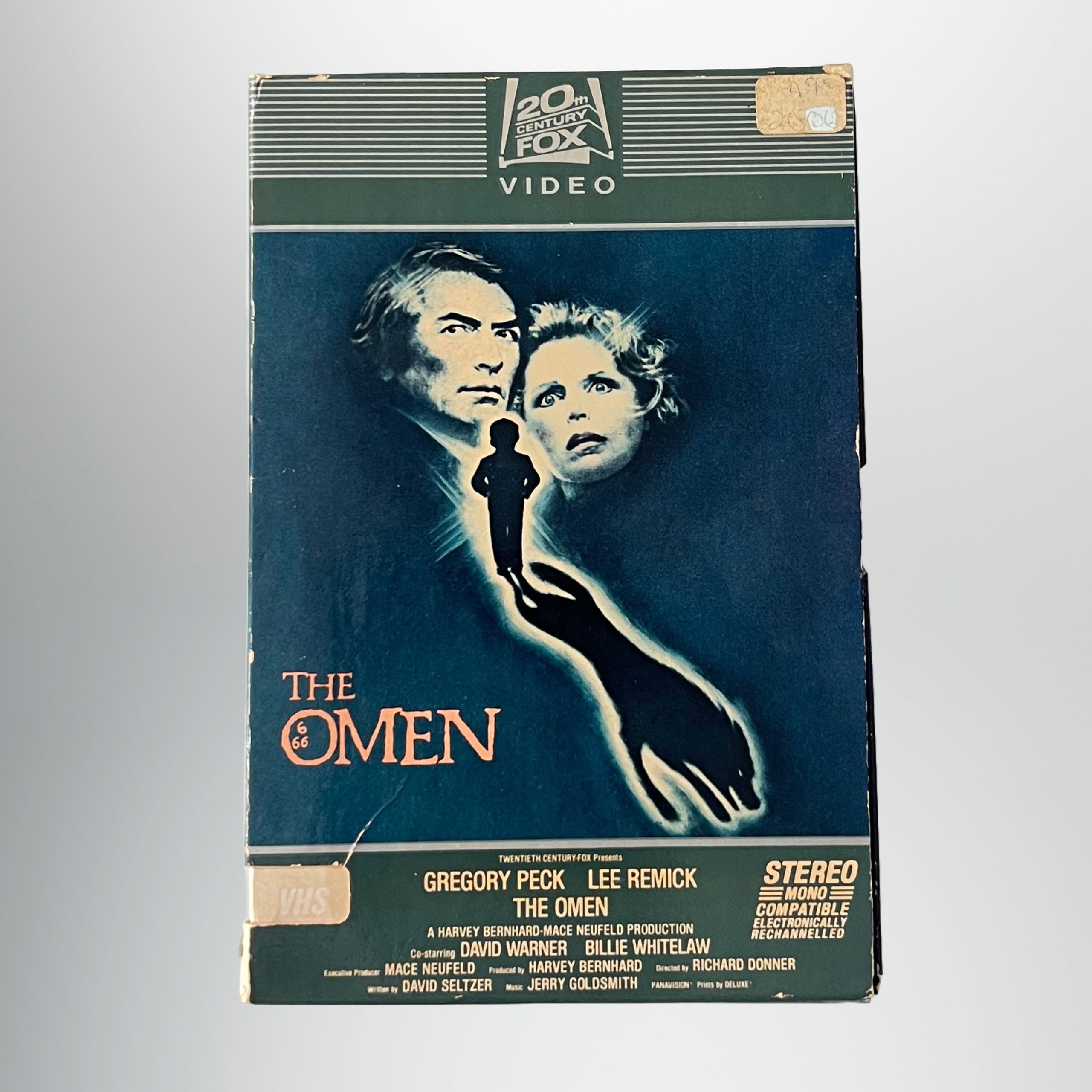 Rare Vintage The Omen 1982 First Print Side Draw VHS