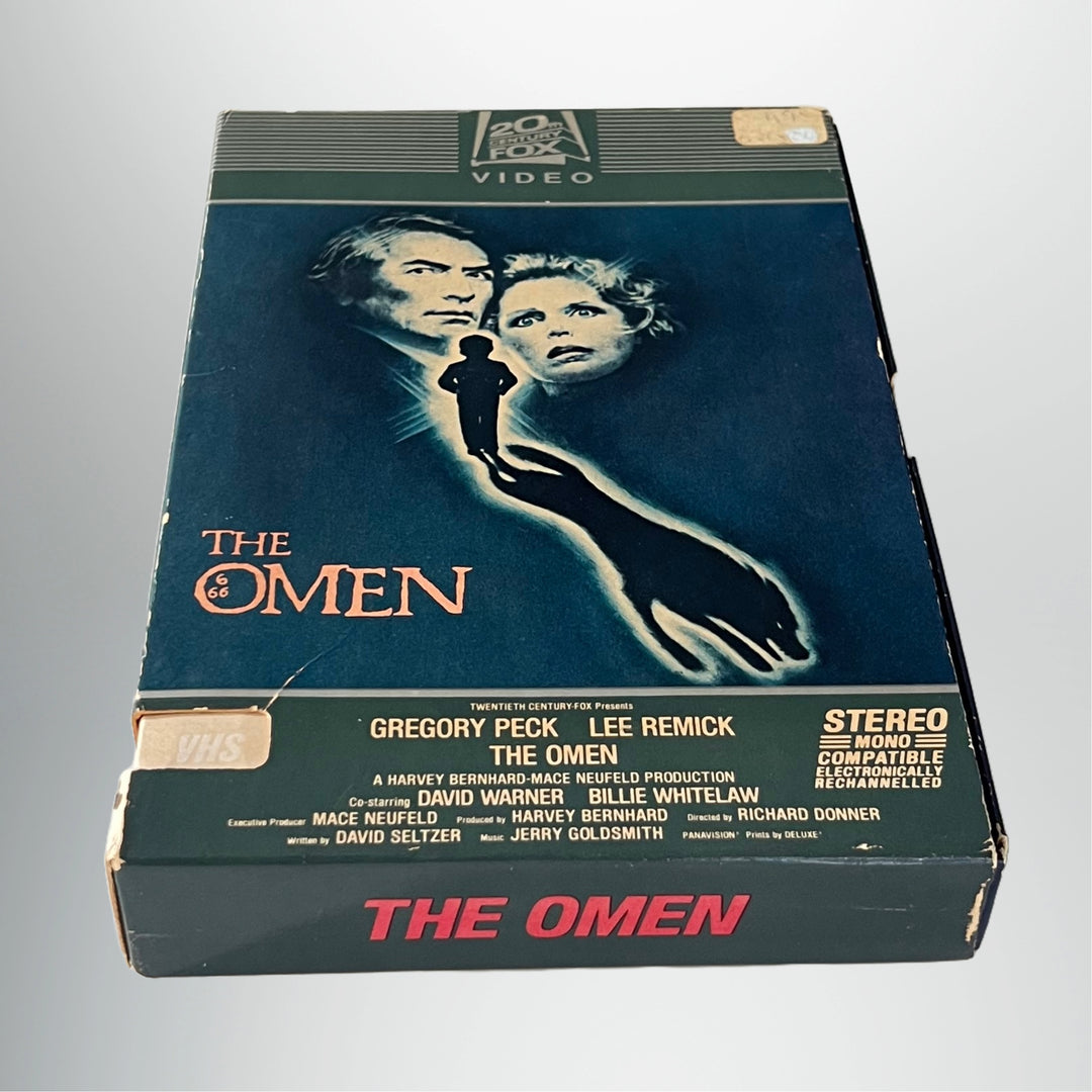 Rare Vintage The Omen 1982 First Print Side Draw VHS