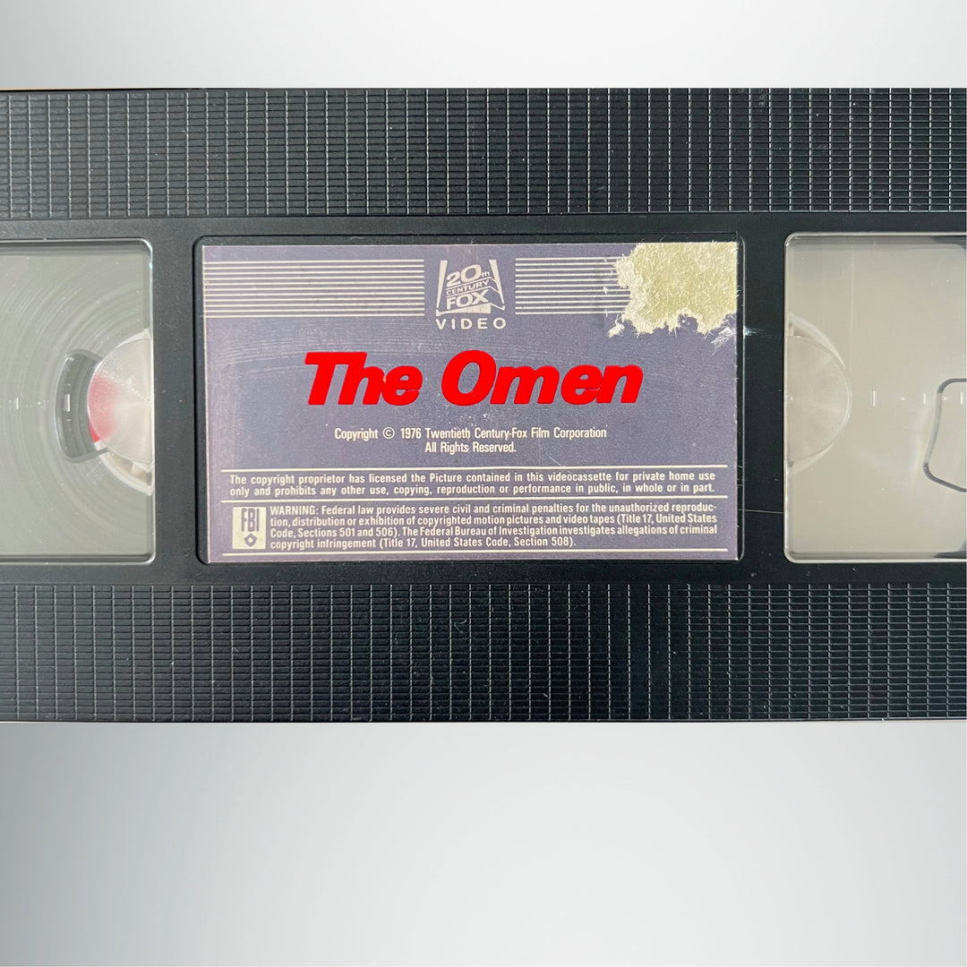Rare Vintage The Omen 1982 First Print Side Draw VHS