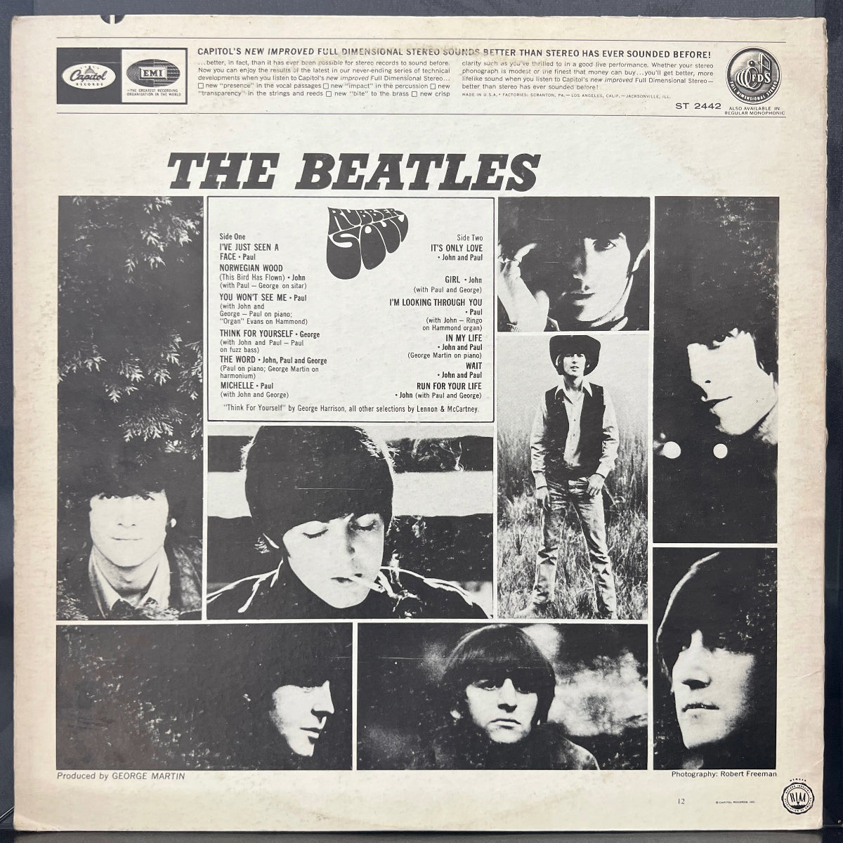 Vintage 1971 Beatles Rubber Soul Original VTG vinyl Album