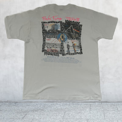 Rare Vintage Pink Floyd Through The Years 1994 World Tour T-shirt. Extra Large