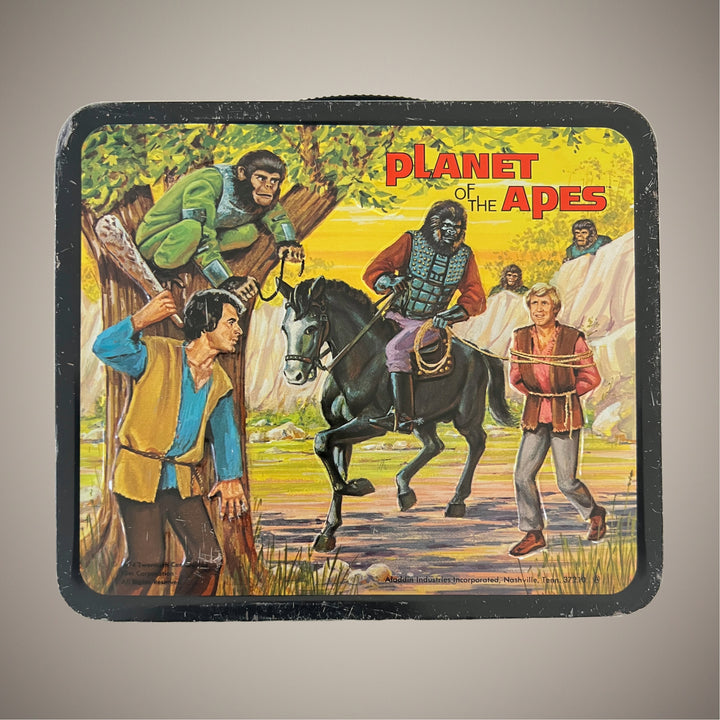 Vintage 1974 Planet Of The Apes Lunch Box with Thermos Nice!