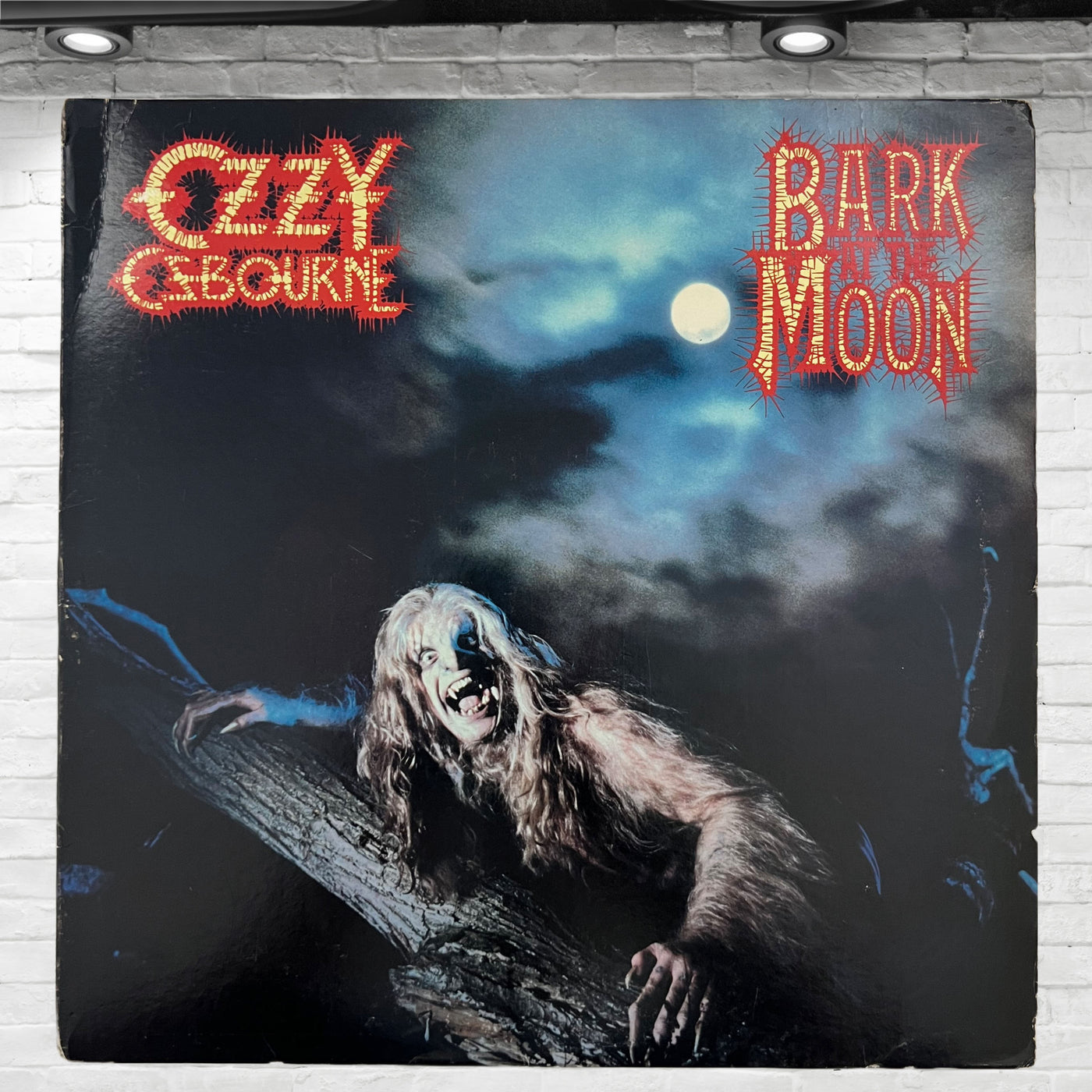Vintage Original 1983 Ozzy Osbourne Bark At The Moon Vinyl LP Album