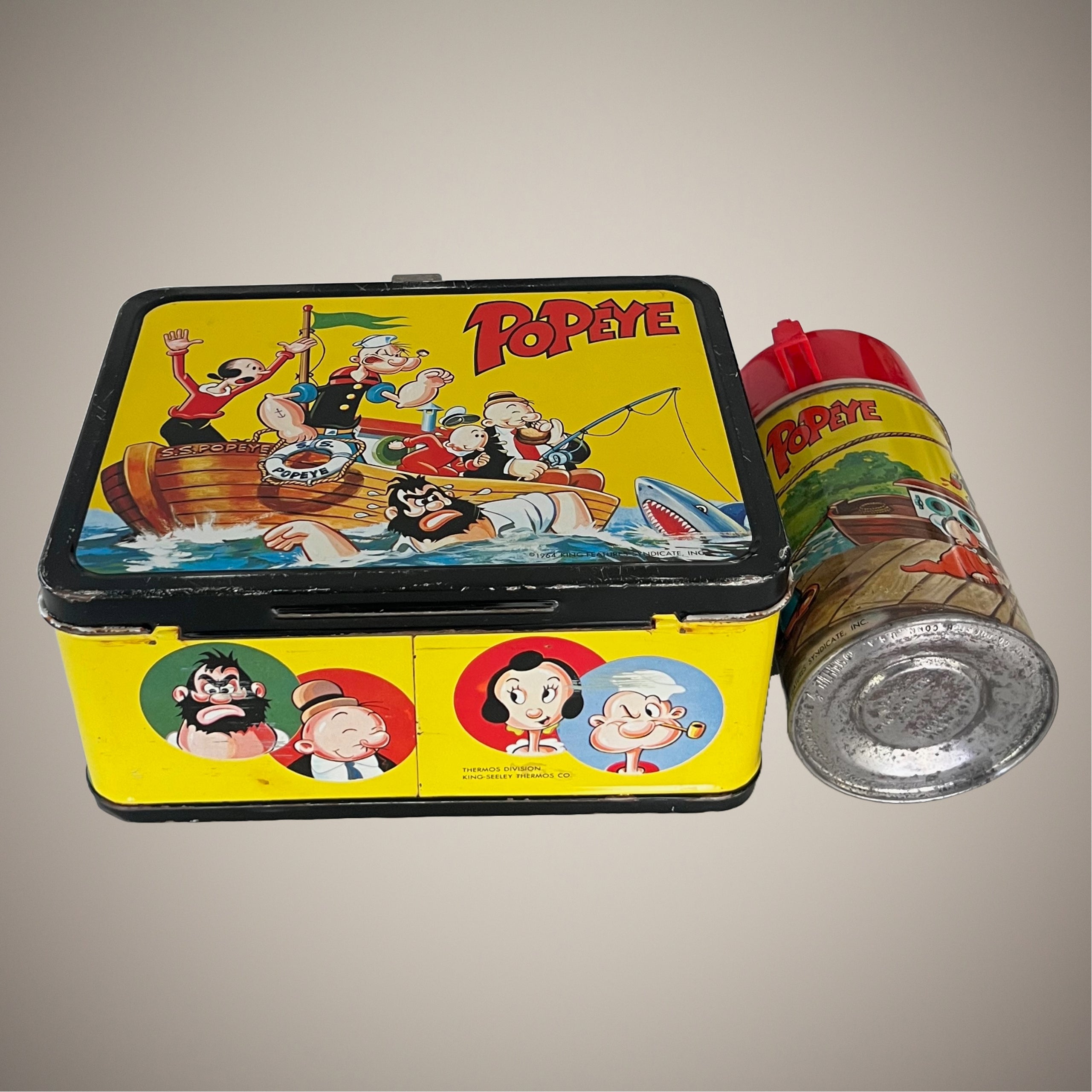 ポバイ POPEYE ブリキ ランチボックス 1964年製 ポバイ POPEYE ブリキ ランチボックス 1964年製 - メルカリ