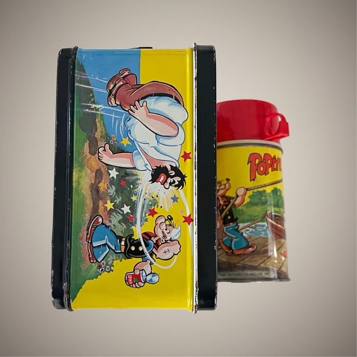 Vintage 1964 Popeye Lunch Box with Thermos Nice!