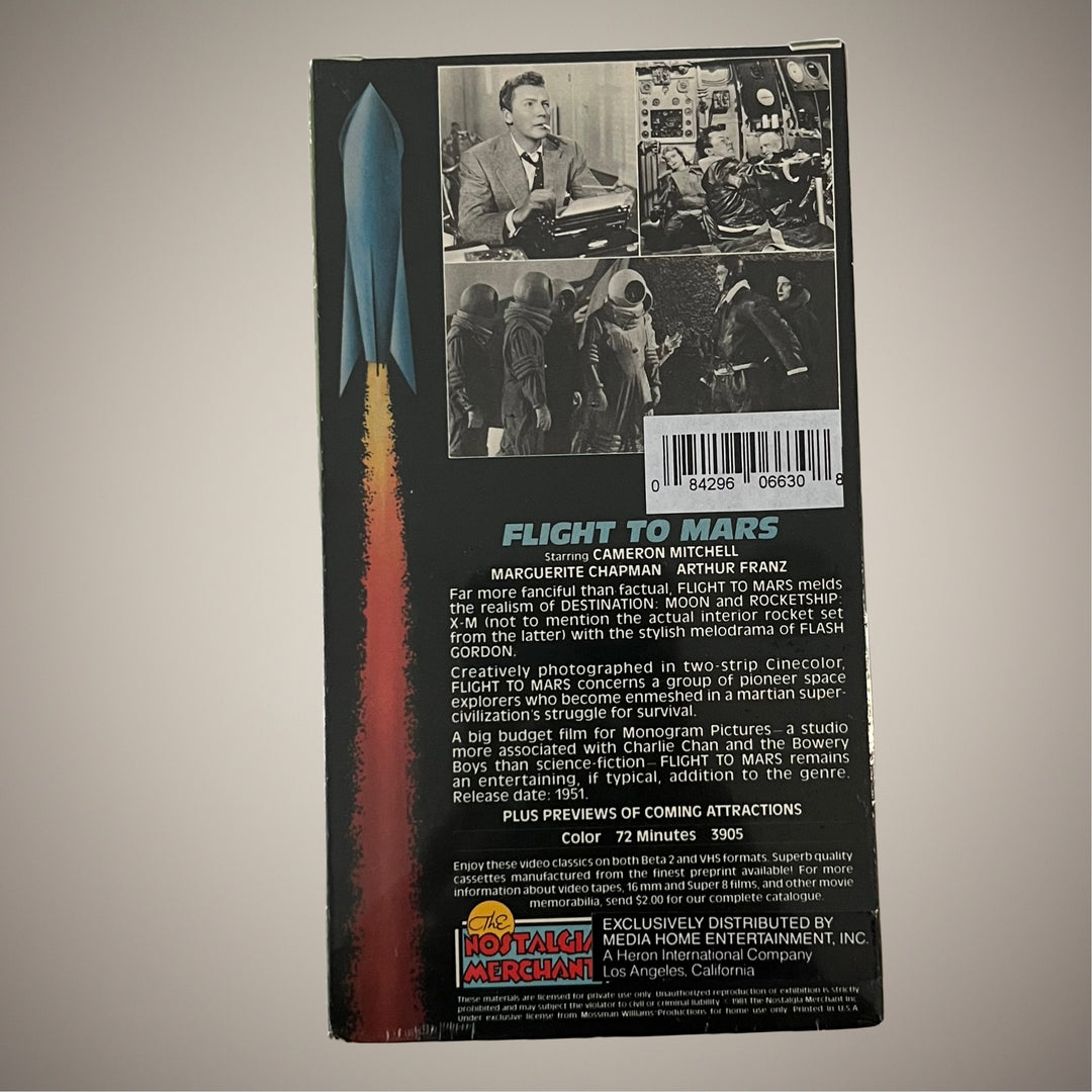 Sealed 1981 Flight To Mars VHS Nostalgia Merchant