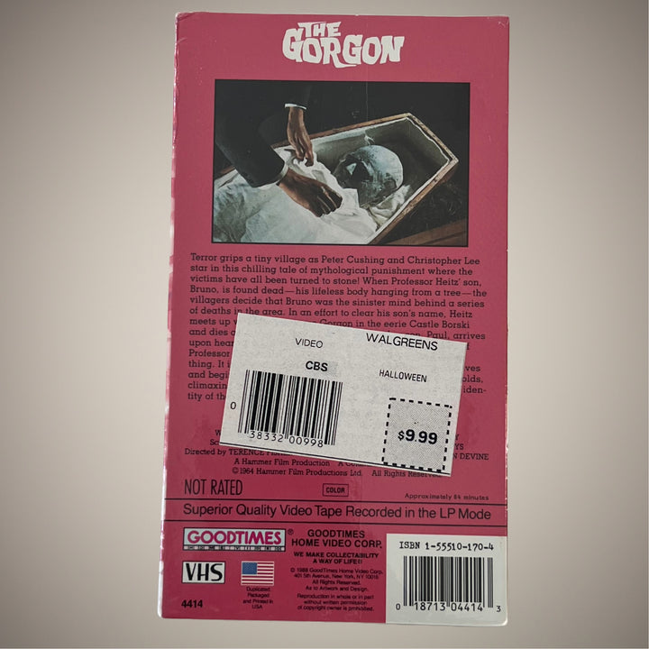 Sealed 1988 The Gorgon VHS Horror