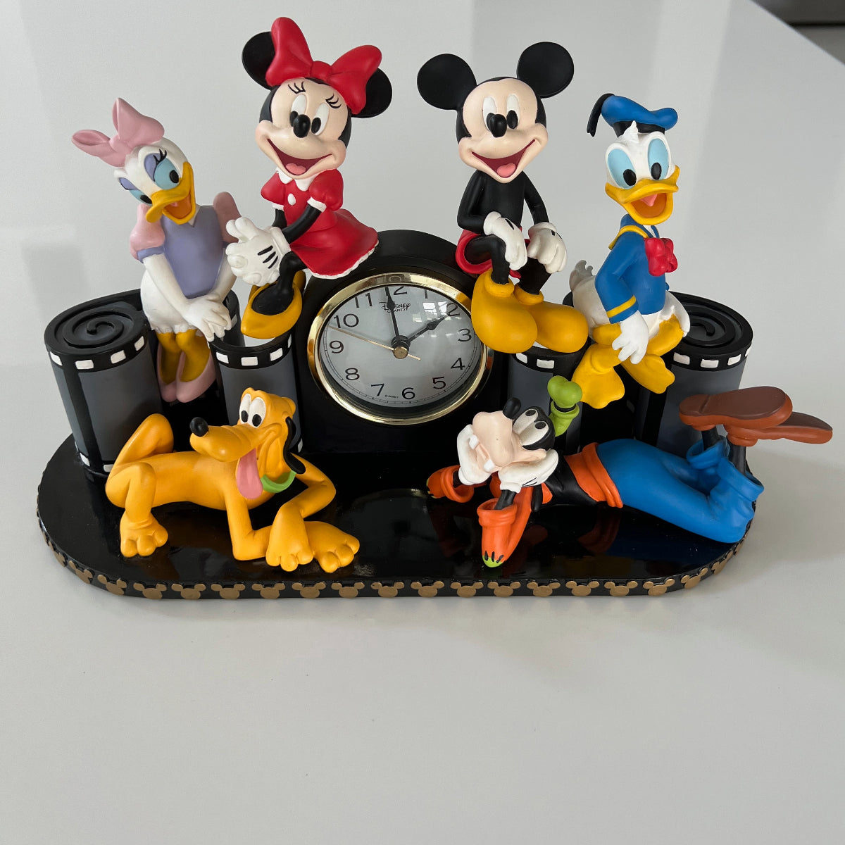 Vintage Disney a lot of Mickey Mouse Quartz clock and 2024 bookends