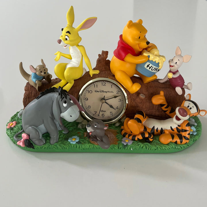 Rare VTG Walt Disney World Winnie The Pooh & Friends Quartz Clock
