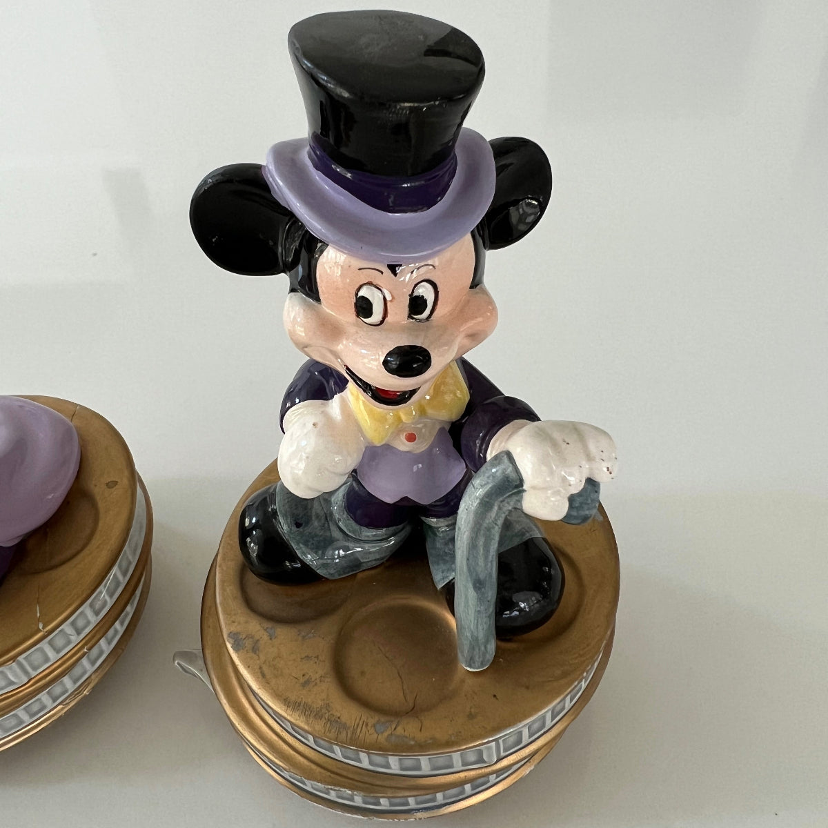 VTG Disney Mickey and Minnie music figurine set
