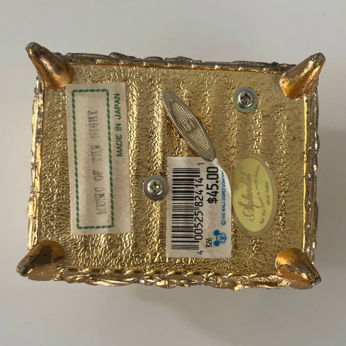 VTG Two Rare Splendid music jewelry box from Disney store
