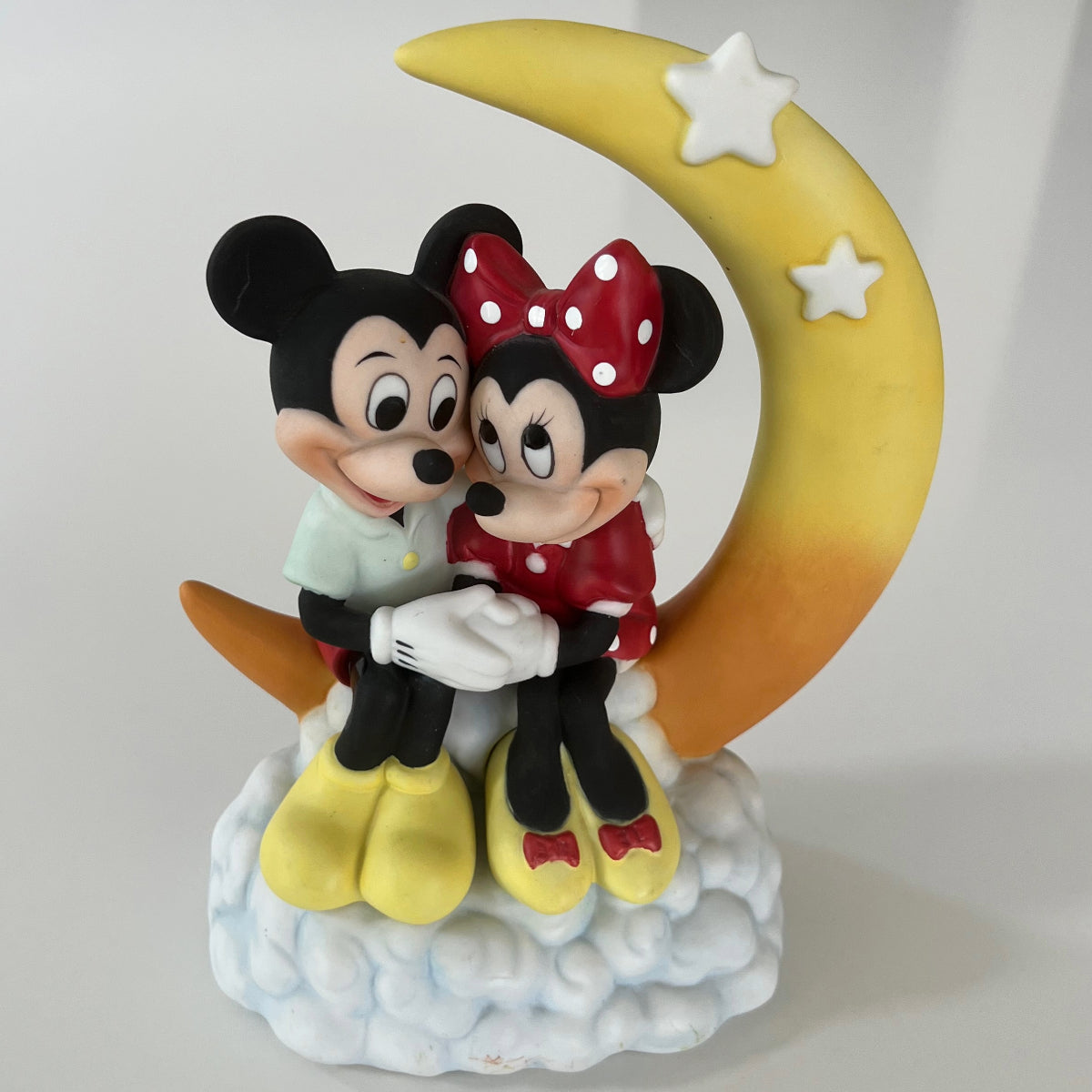 VTG Rare Disney Mickey And Minnie under moon music box – Vintage VTG