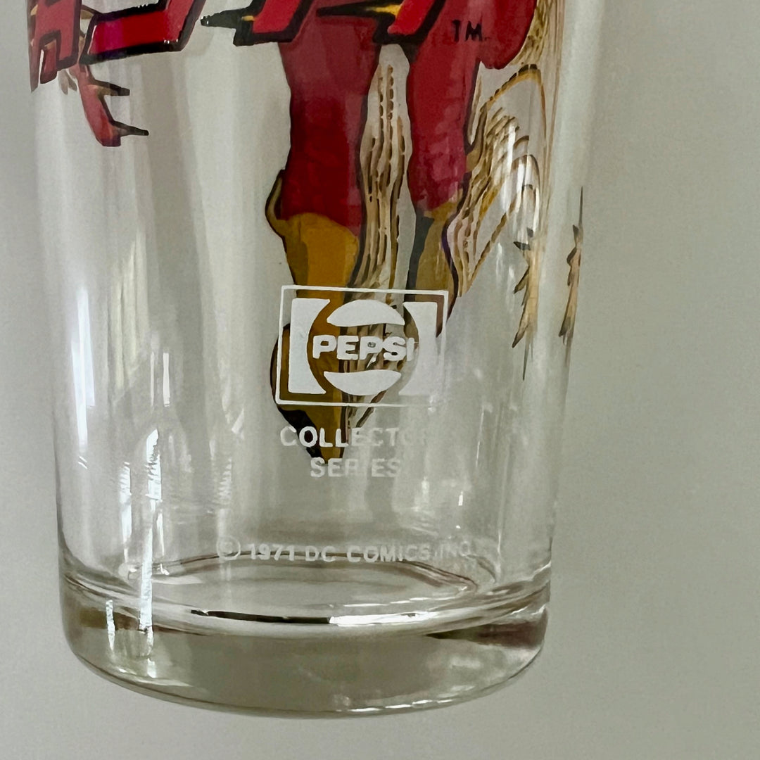 Vintage 1971 Pepsi DC Comics The Flash Drinking Glass