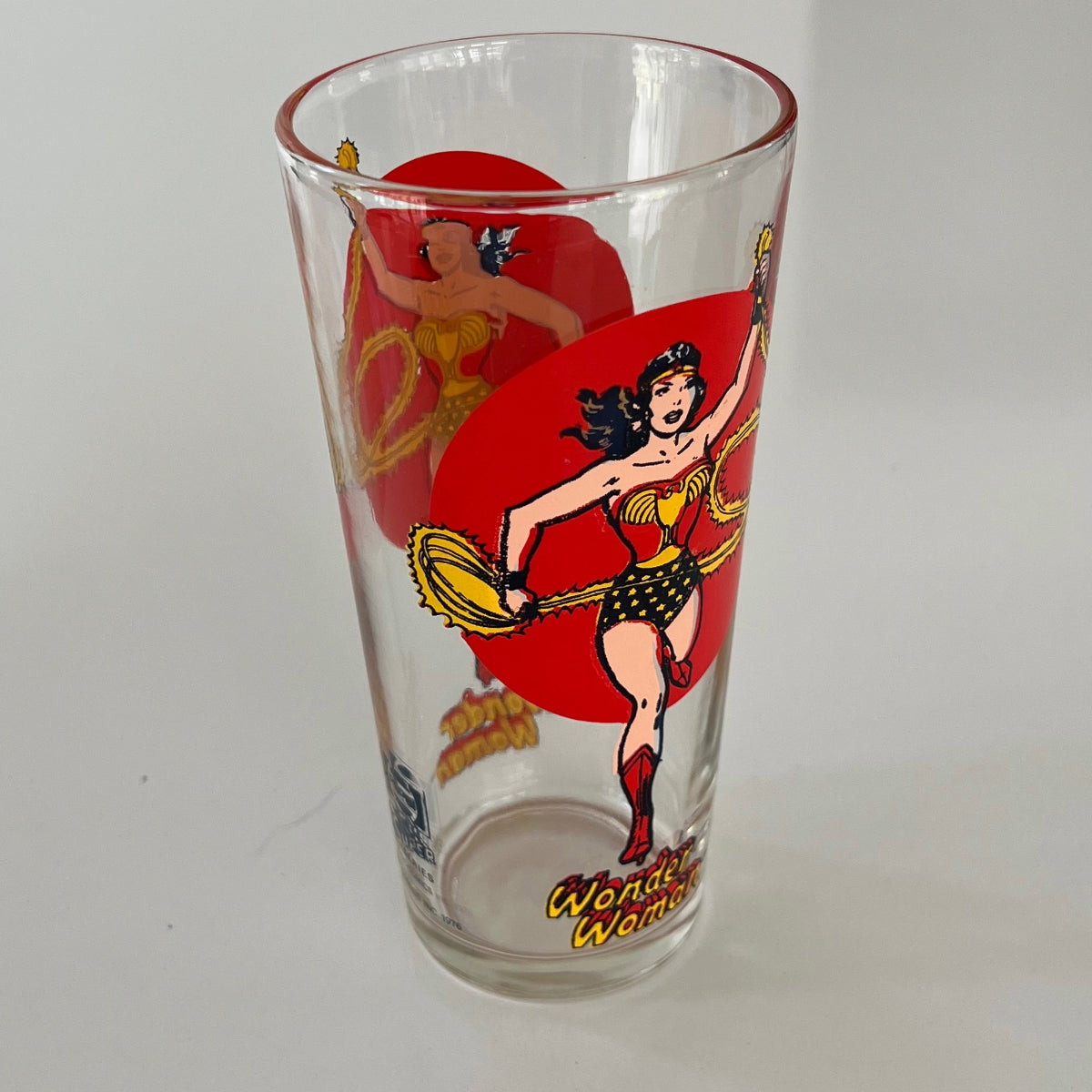 Vintage 1970s Pepsi DC Comics Wonder Woman Drinking Glass