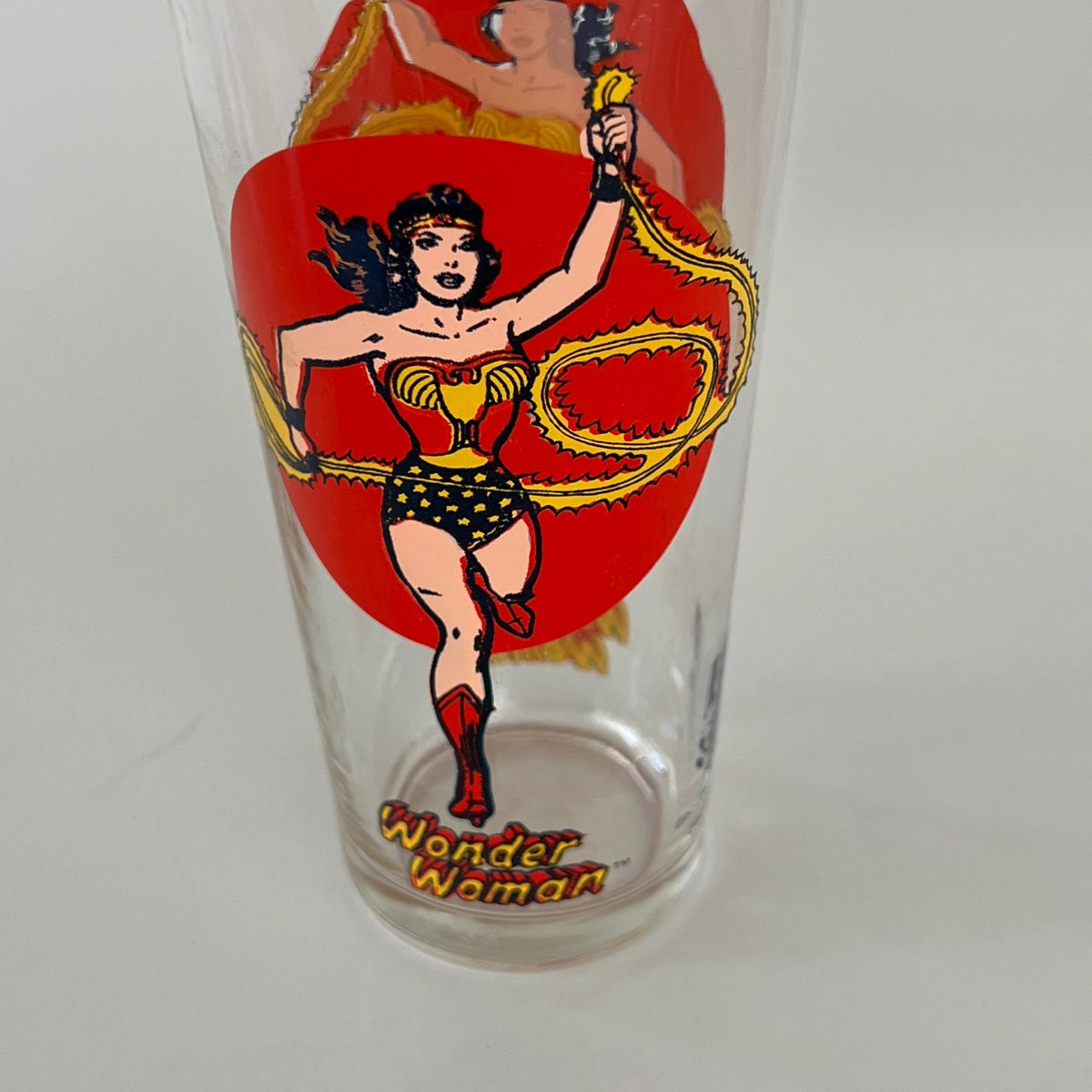 Vintage 1970s Pepsi DC Comics Wonder Woman Drinking Glass