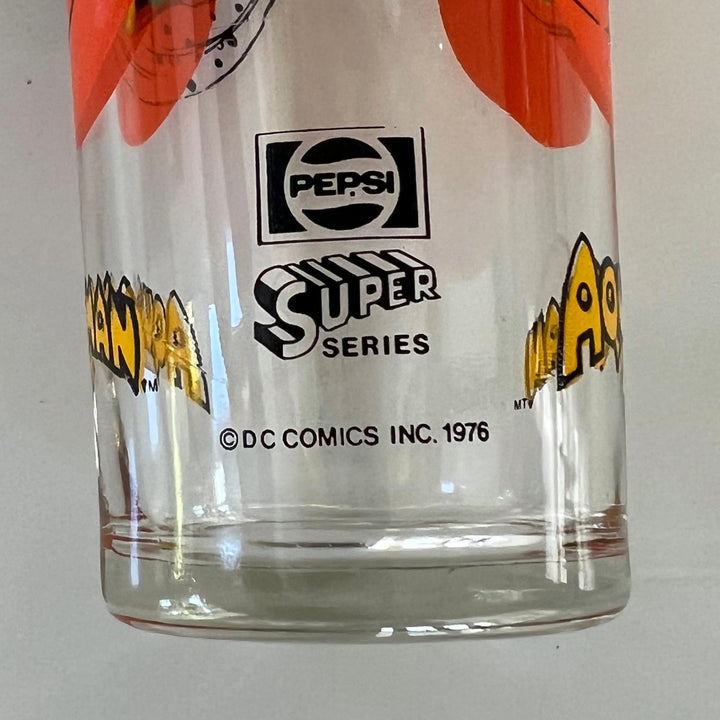 Vintage 1970s Pepsi DC Comics Aquaman Drinking Glass