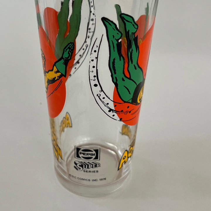 Vintage 1970s Pepsi DC Comics Aquaman Drinking Glass