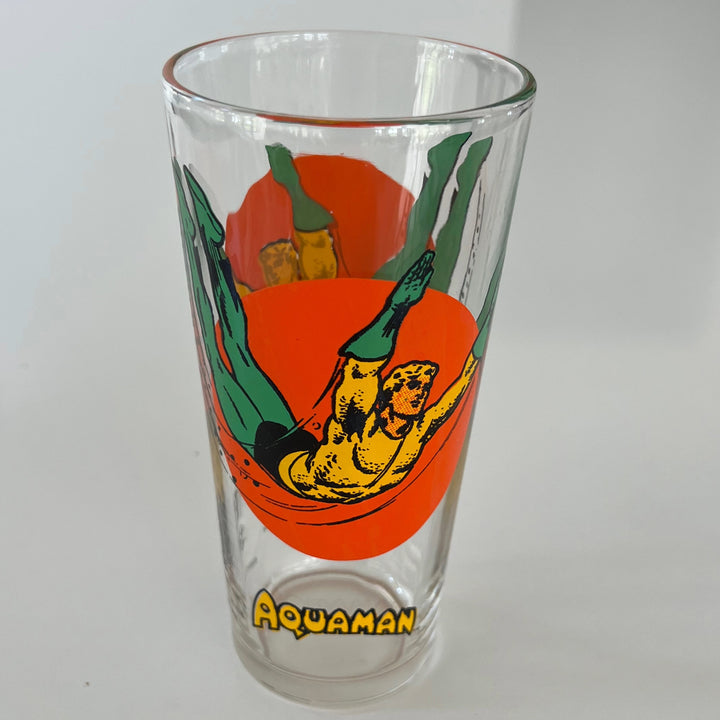 Vintage 1970s Pepsi DC Comics Aquaman Drinking Glass