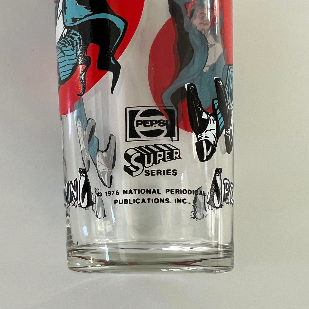 Vintage 1970s Pepsi DC Comics Penguin Drinking Glass