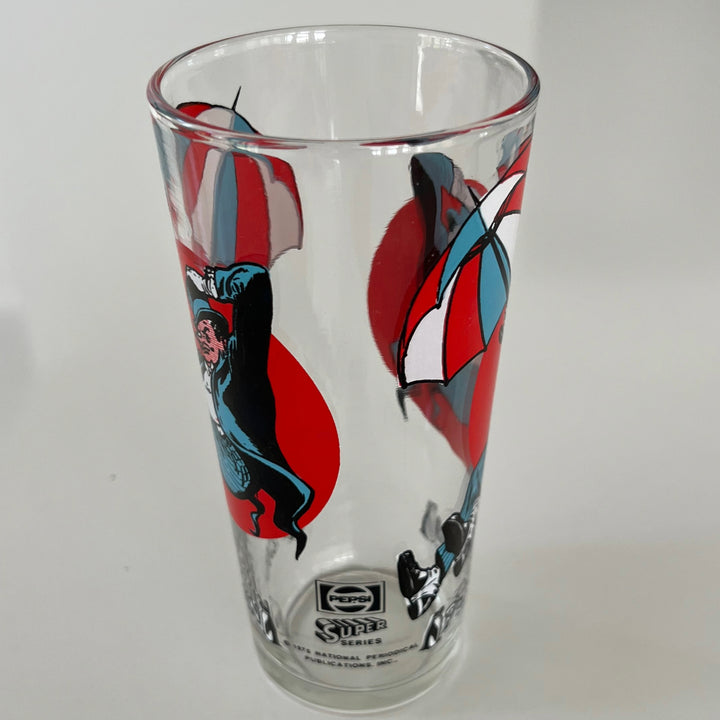 Vintage 1970s Pepsi DC Comics Penguin Drinking Glass