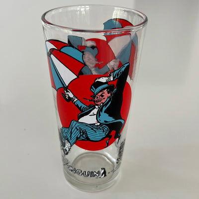 Vintage 1970s Pepsi DC Comics Penguin Drinking Glass