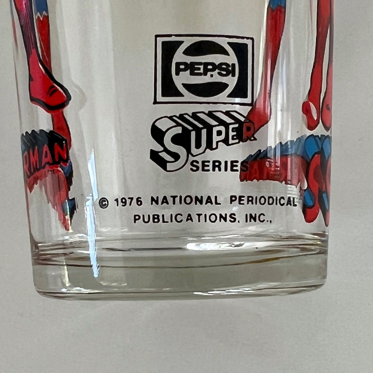 Vintage 1970s Pepsi DC Comics Superman Drinking Glass